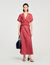 Scarf print maxi dress