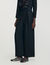 Wide-leg elastic waist trousers