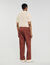 Elasticated wide-leg cotton trousers