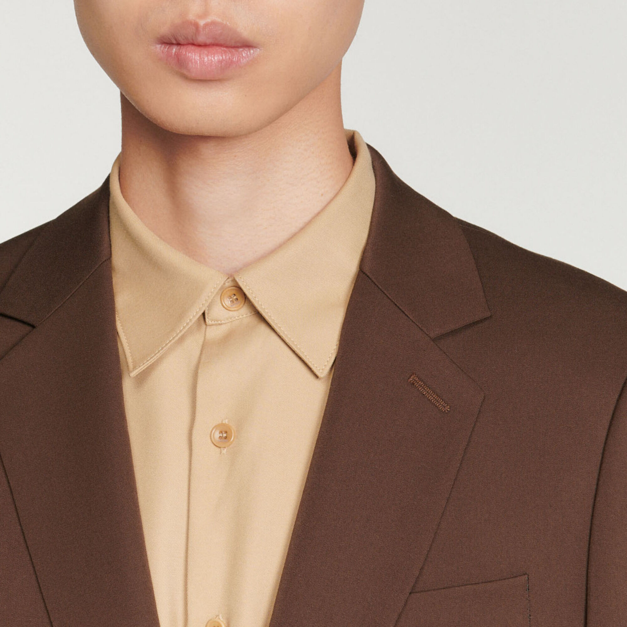 Virgin wool suit jacket