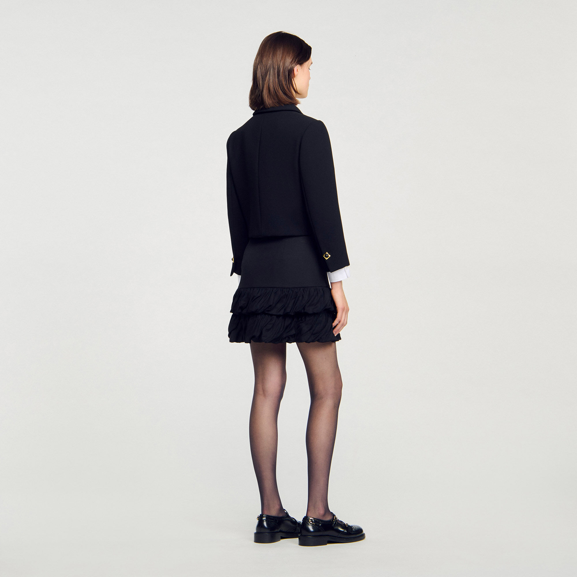 Short ruffled skirt