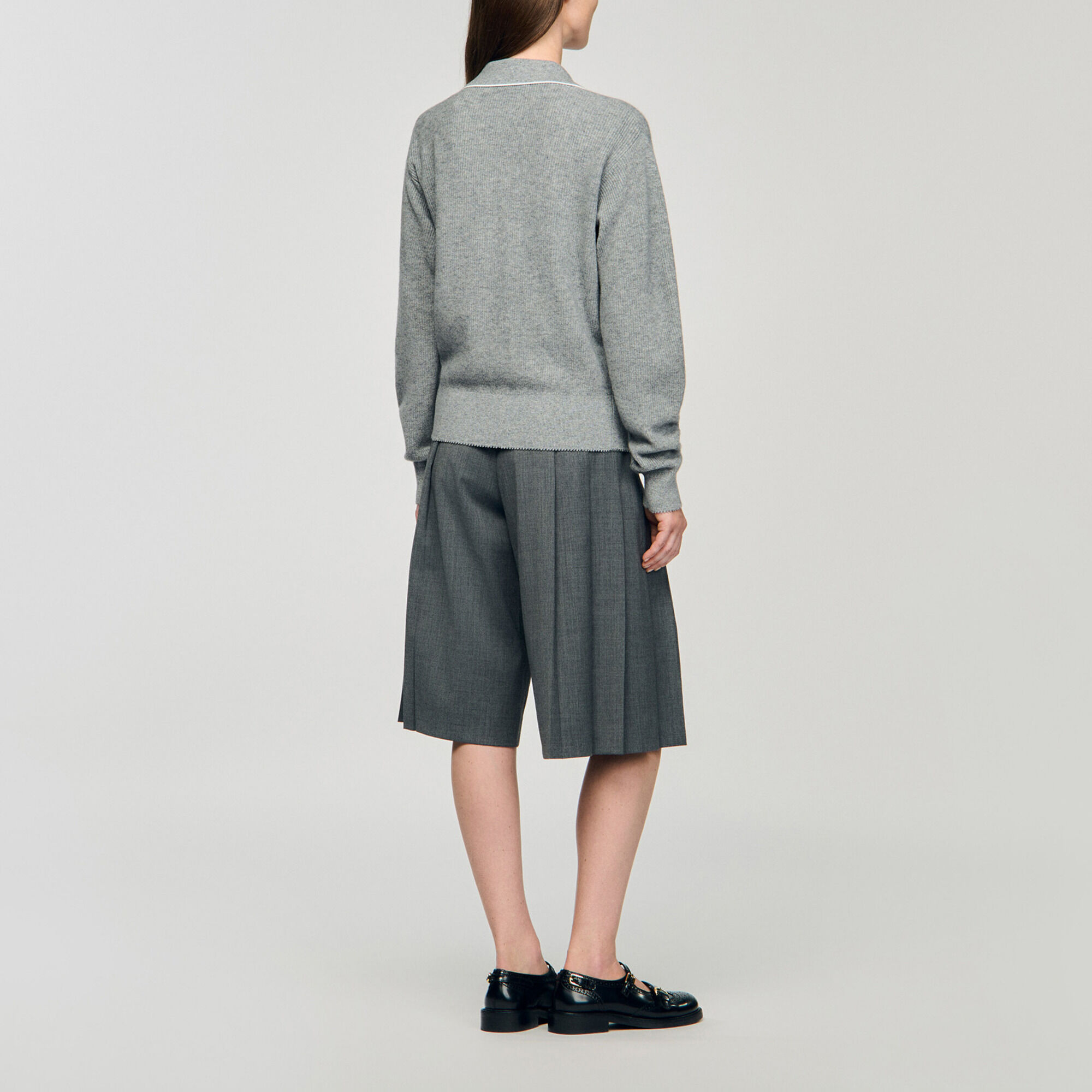 Open polo-collar neck jumper - Women | Sandro