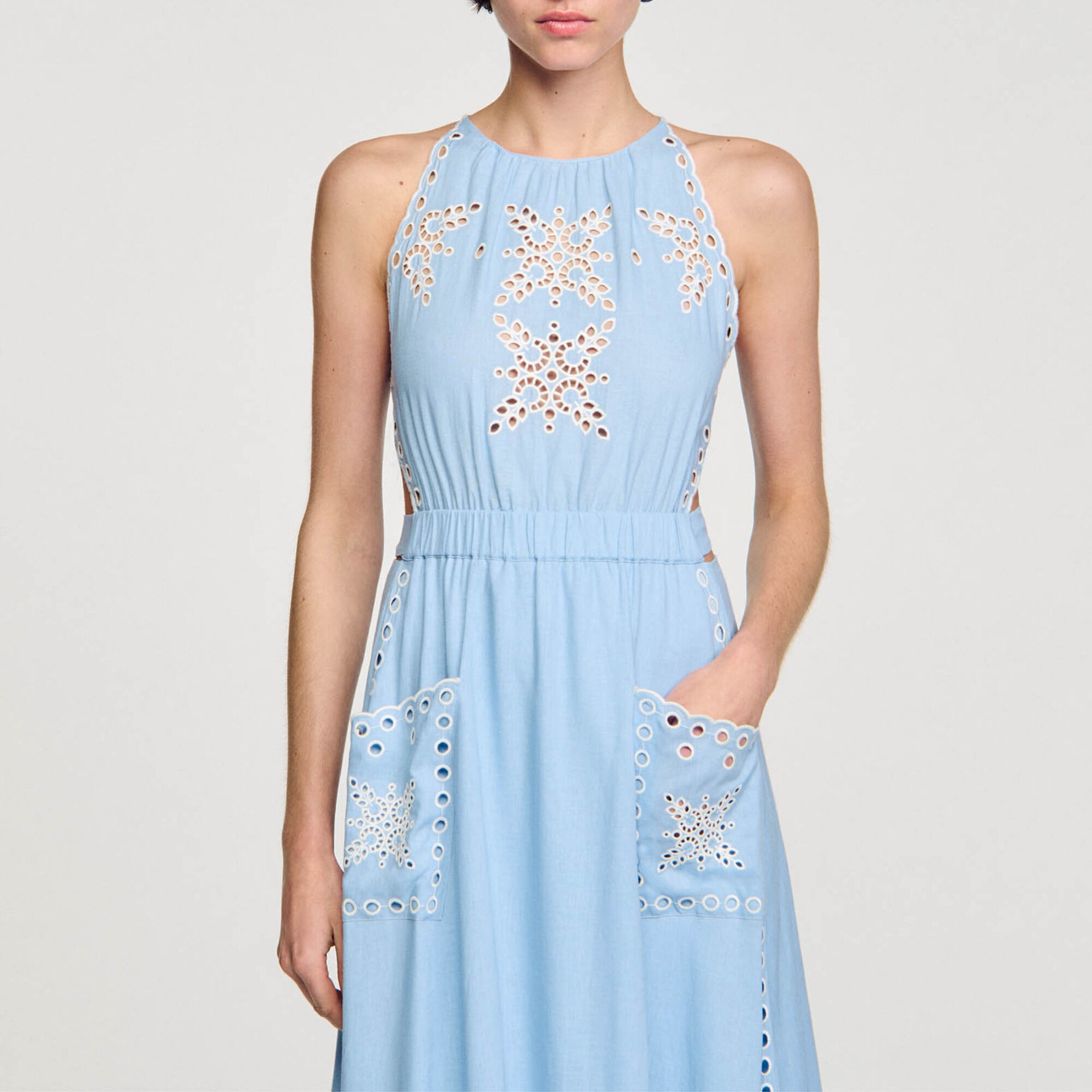 Broderie anglaise maxi dress