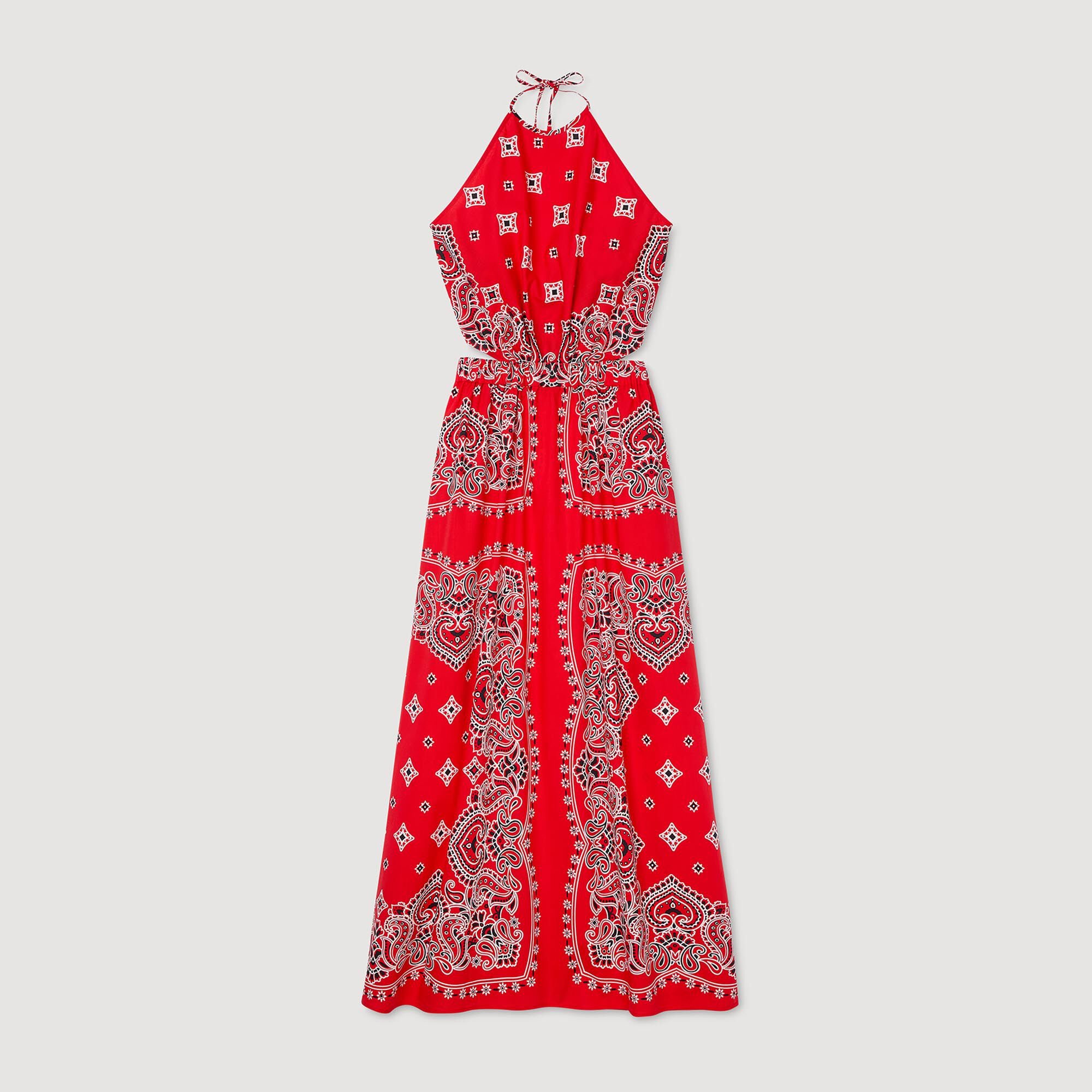 Bandana-print maxi dress