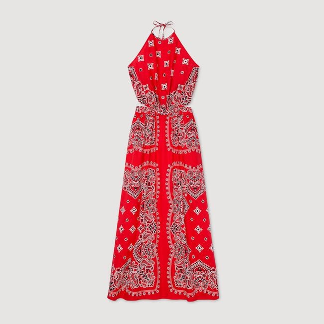 Bandana-print maxi dress
