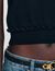 Ruffled cropped jumper