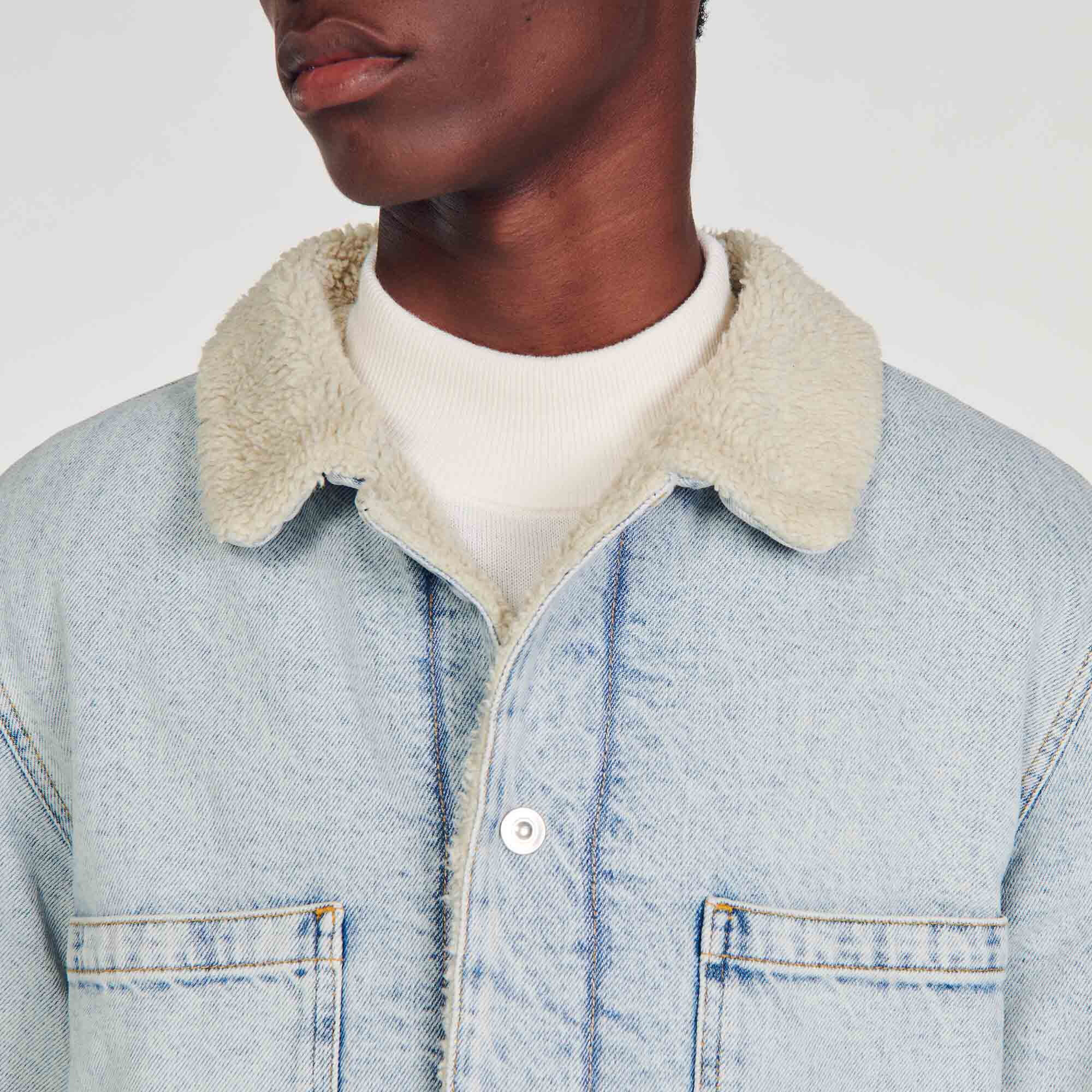 Denim worker's jacket