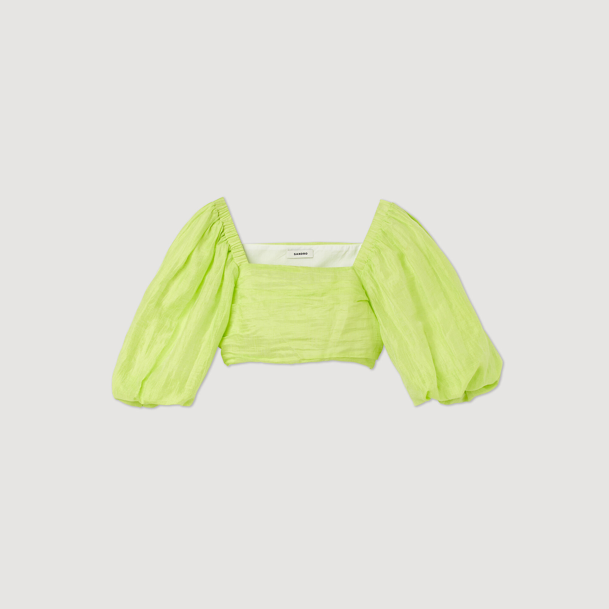 Gathered crop top