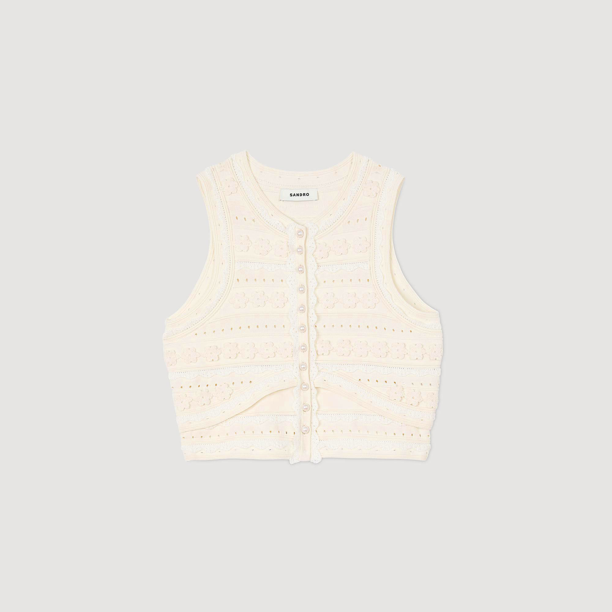 Crochet detail jumper