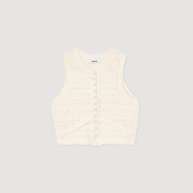Crochet detail jumper