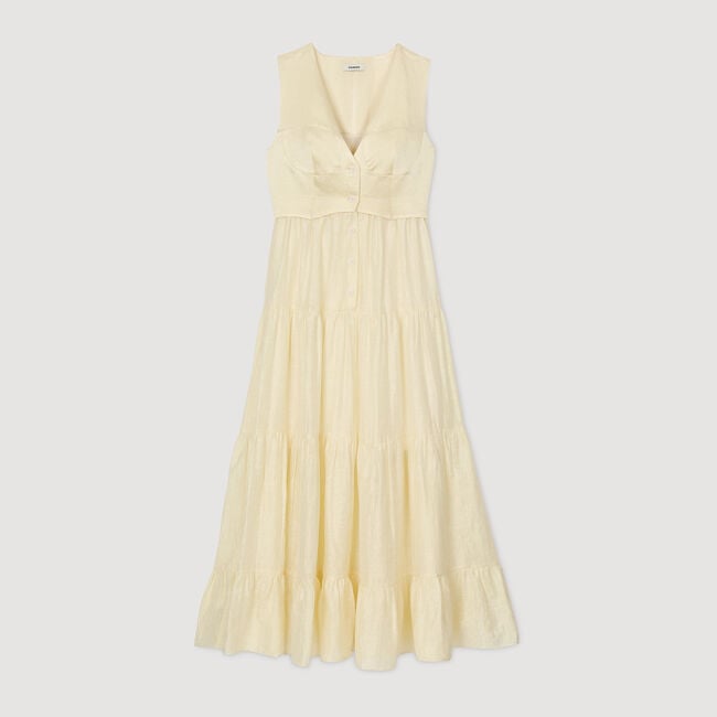 Linen maxi dress