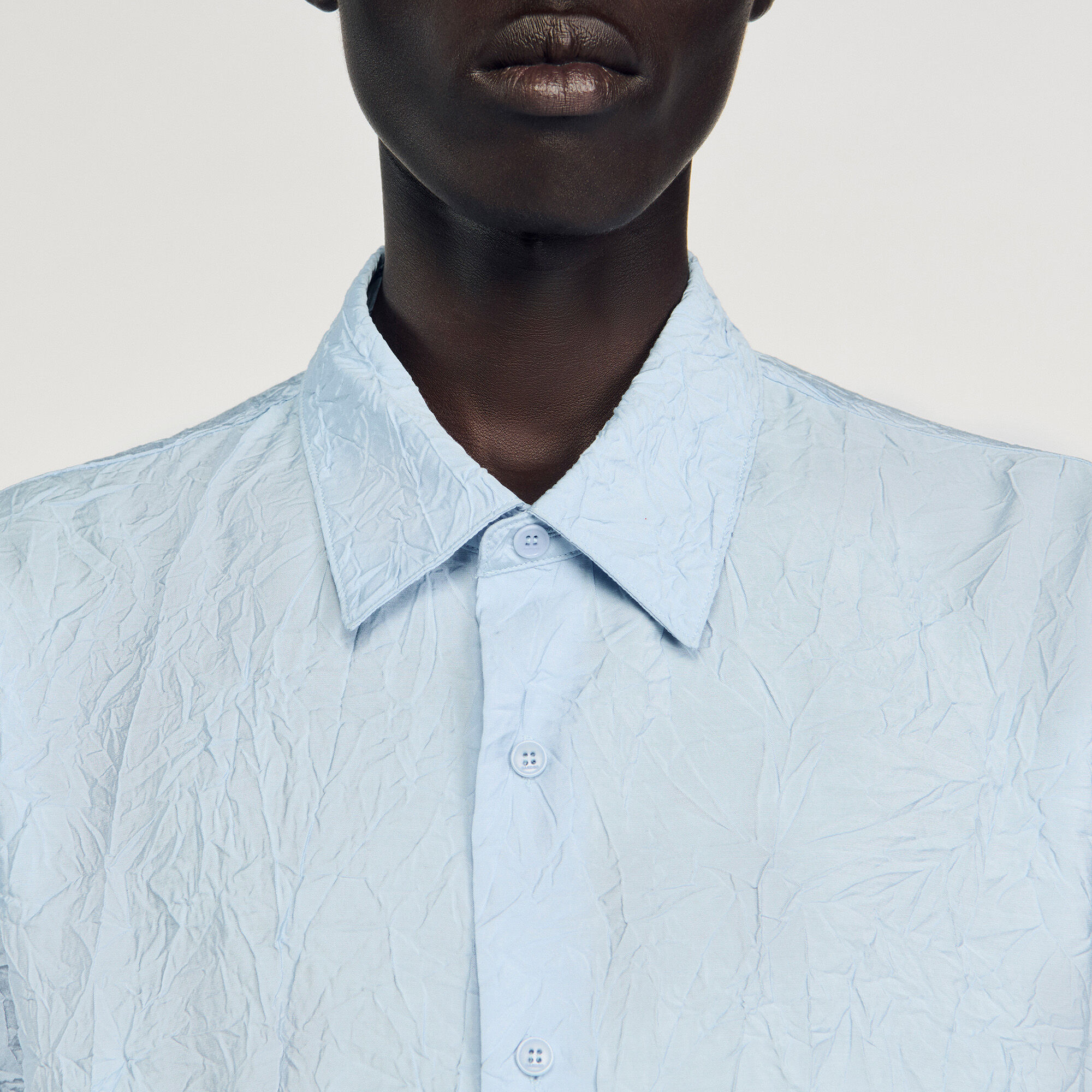 Crinkled effect shirt