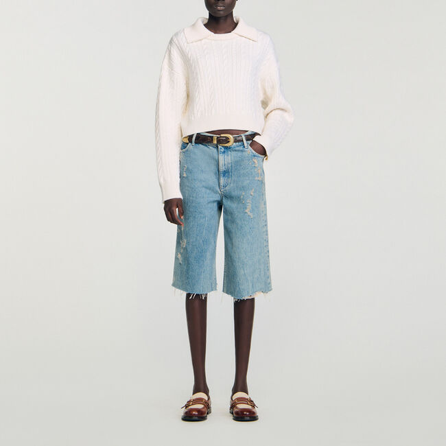 Sailor-neck jumper - Women | Sandro