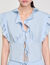 Rhinestone ruffle top