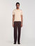 Short-sleeve knitted polo shirt