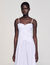 Draped bustier maxi dress