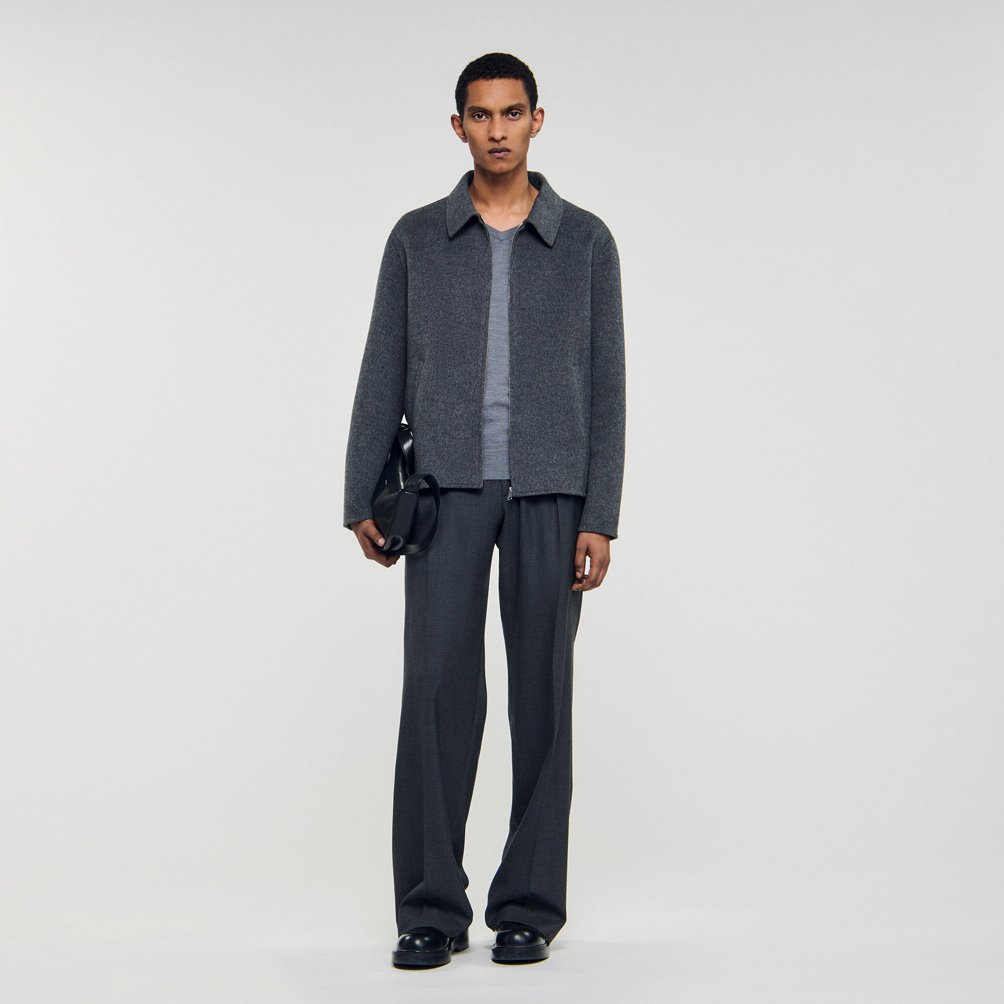 Double-faced wool jacket