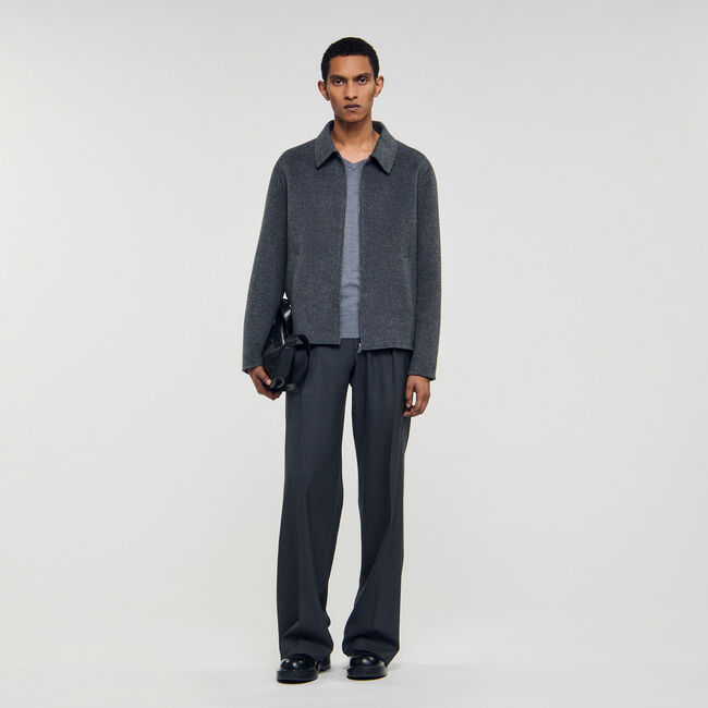 Double-faced wool jacket