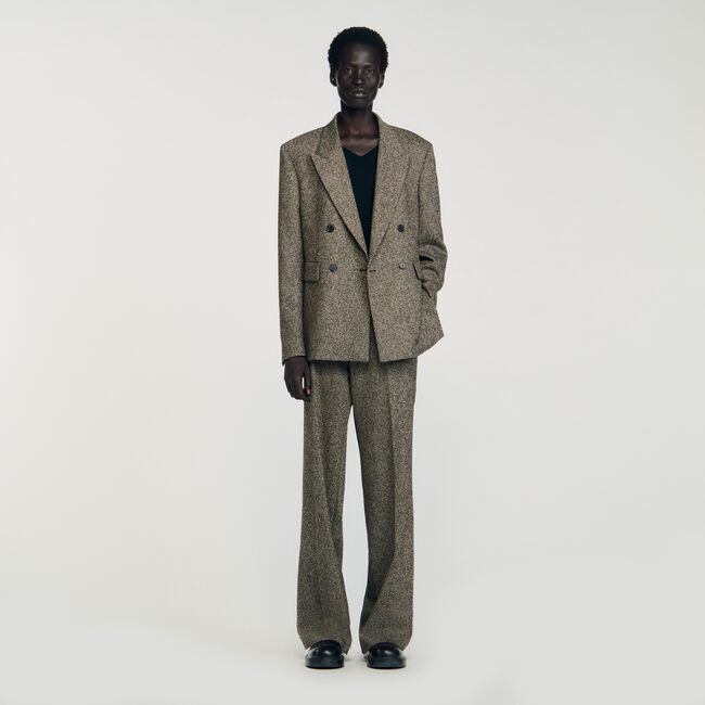Double-breasted suit jacket