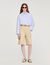 Cotton Bermudas with cutout flowers