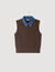 Knit and denim jumper