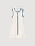 Short knit dress with ruffles