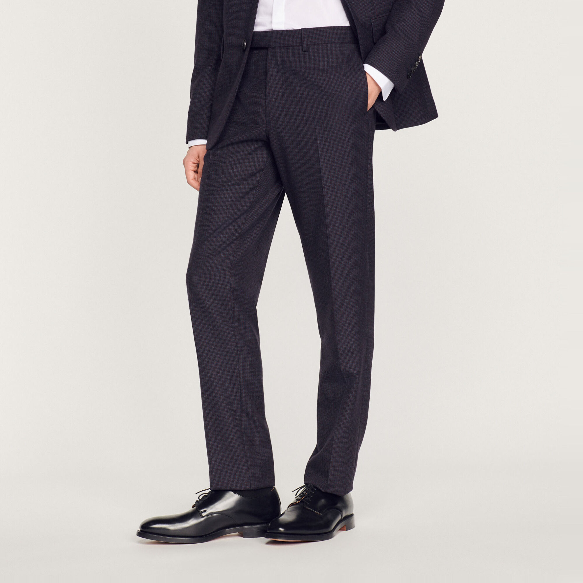 Virgin wool suit trousers