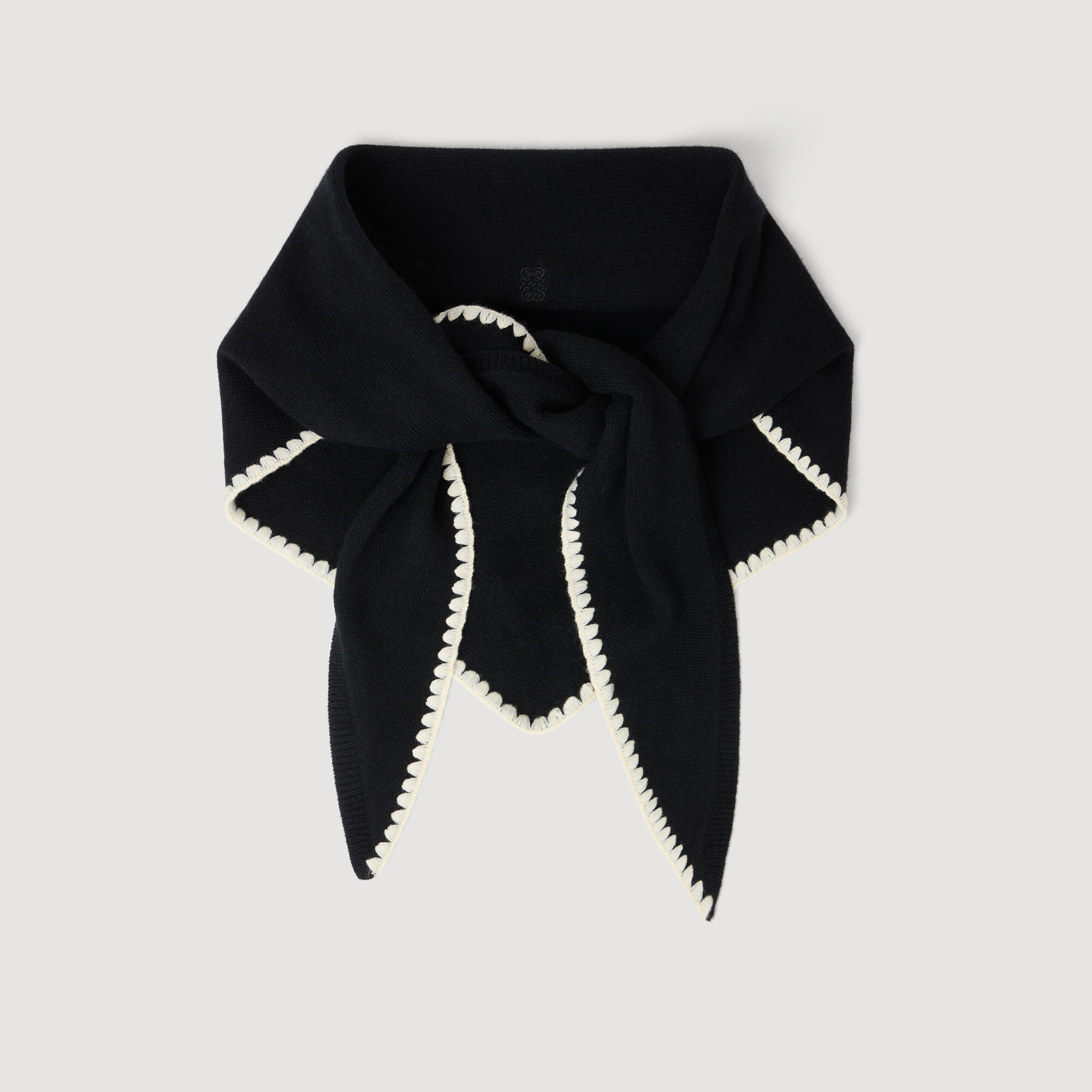 Ribbed wool scarf
