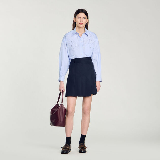Studded check shirt