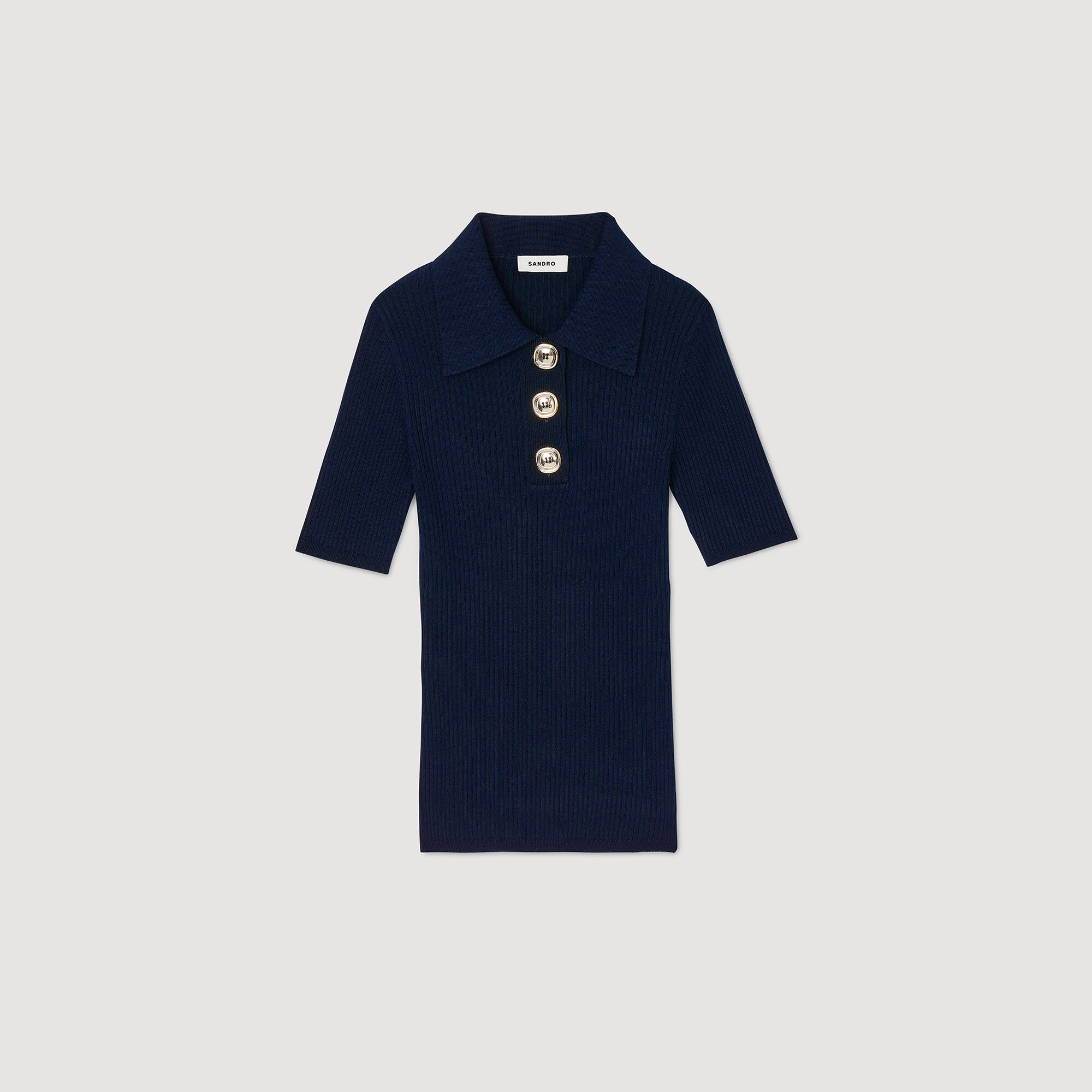 Polo-neck jumper