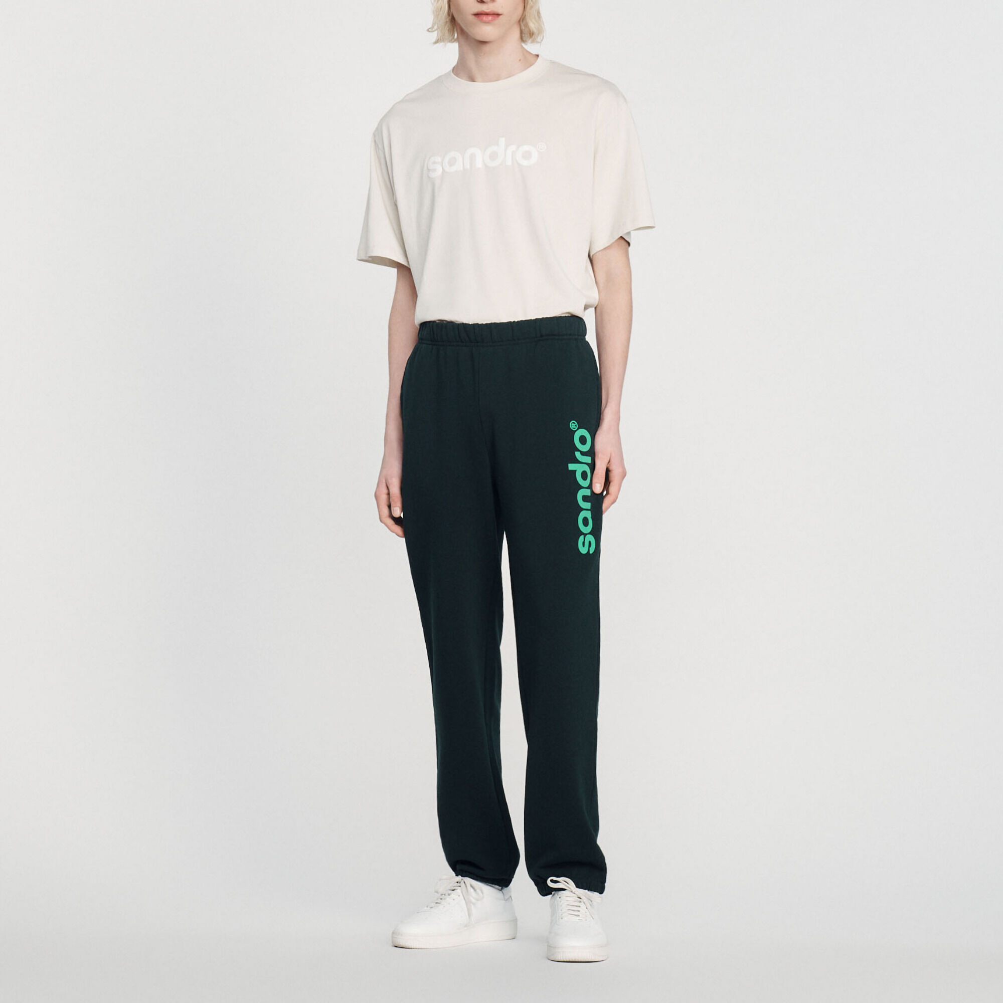 Oversized logo jogging bottoms