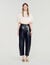 Satin cape-effect crop top