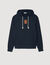 Leather patch sweatshirt