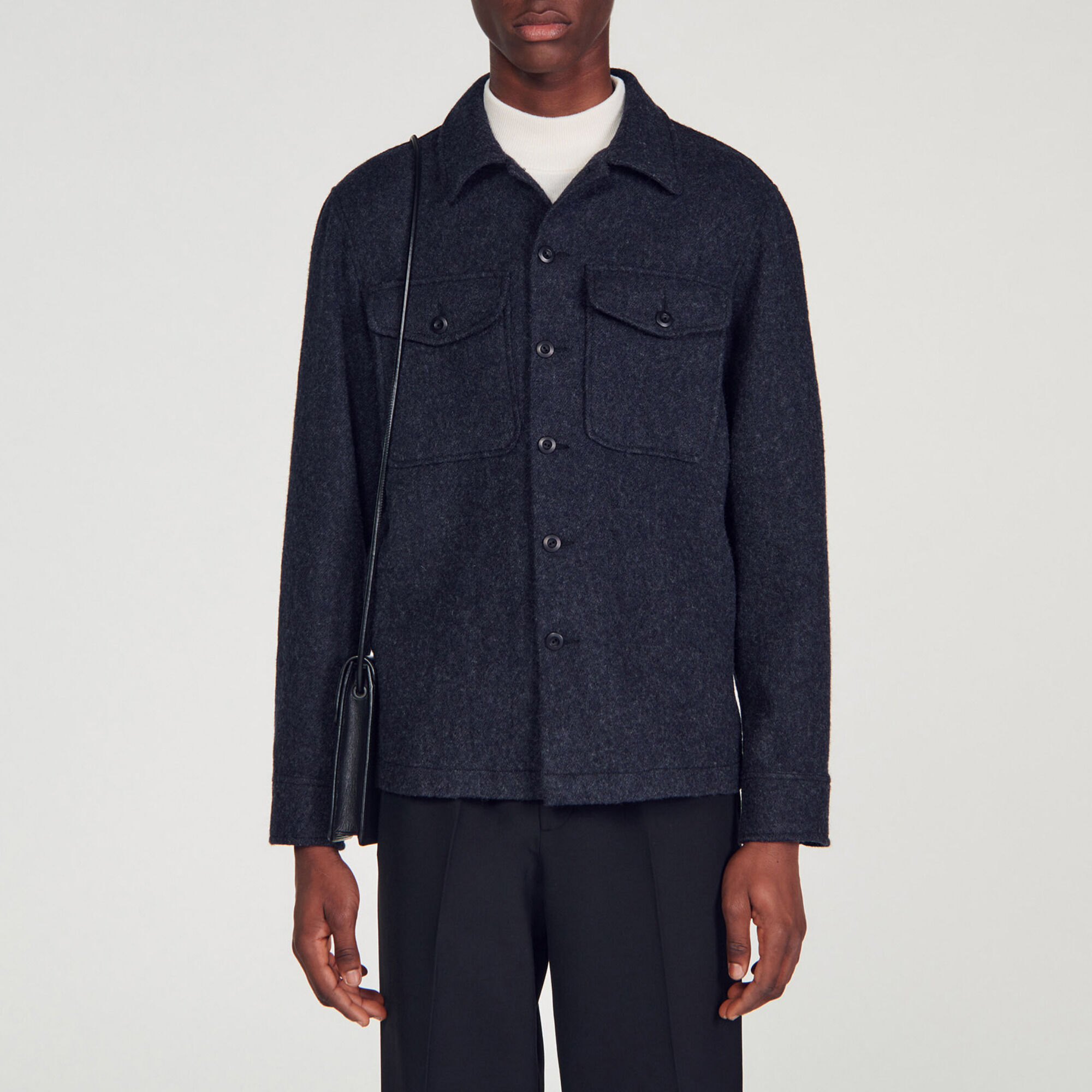 Wool overshirt