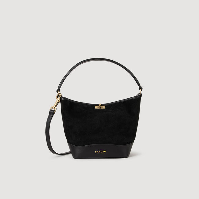 Mini Tangoso suede and leather bag