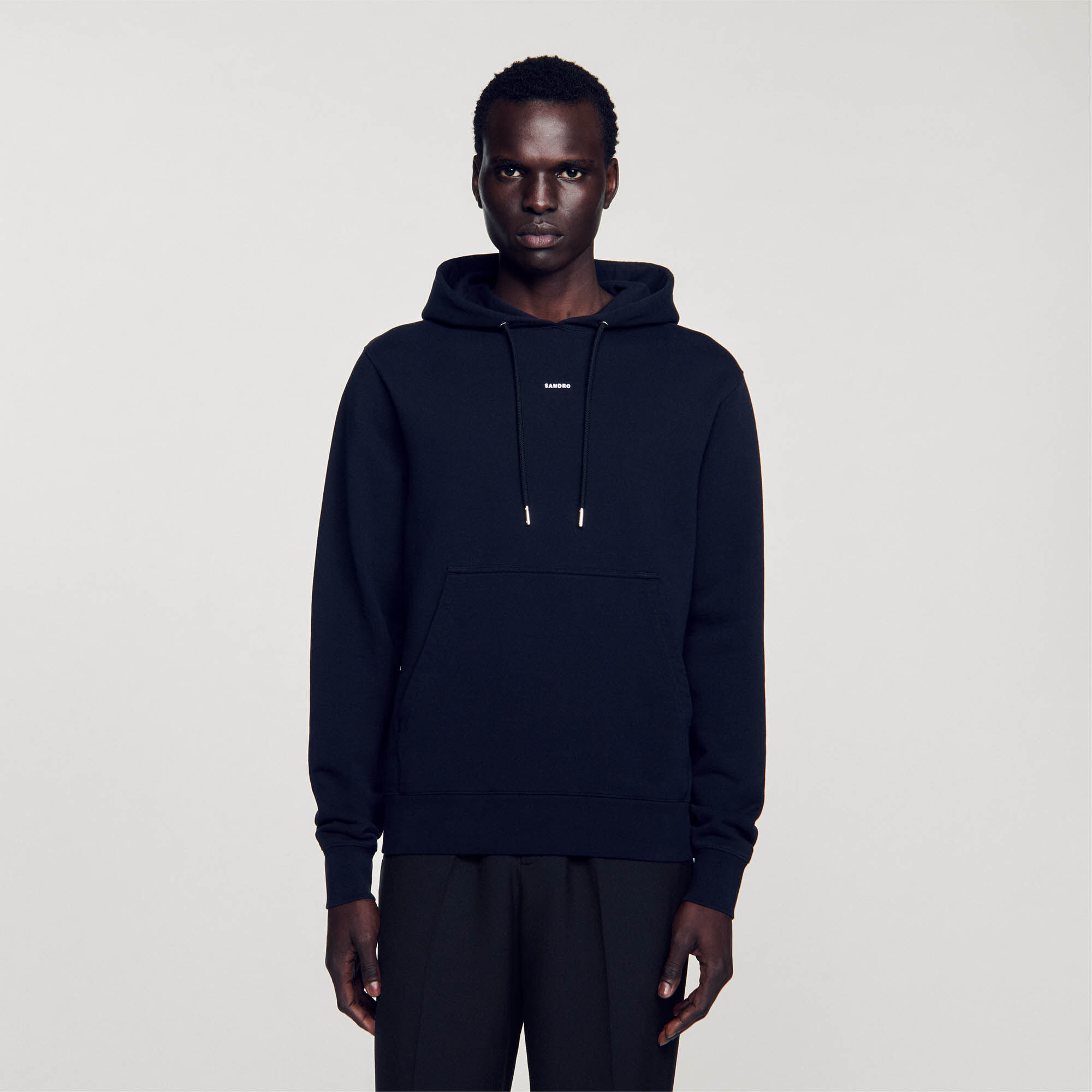 Men’s organic cotton embroidered hoodie