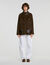 Double-faced coat, leather collar - Women | Sandro