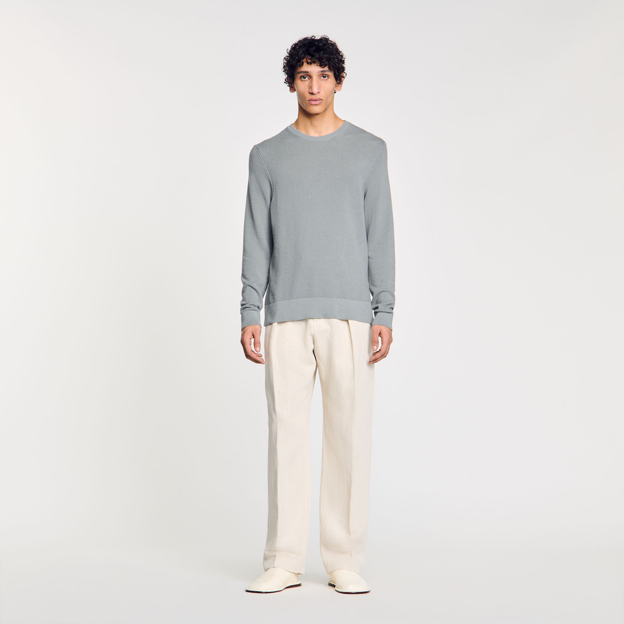 Textured knit jumper