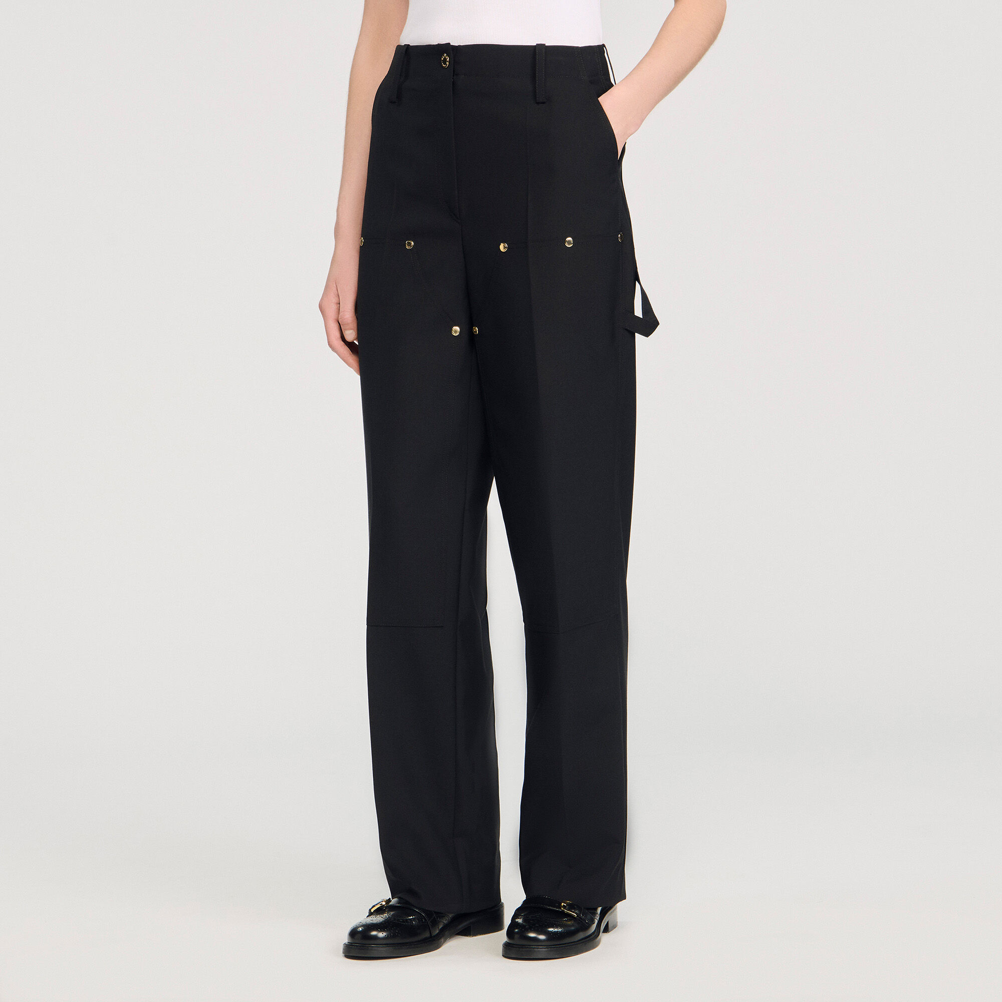 Rivet floaty trousers