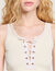 Lace-up vest top