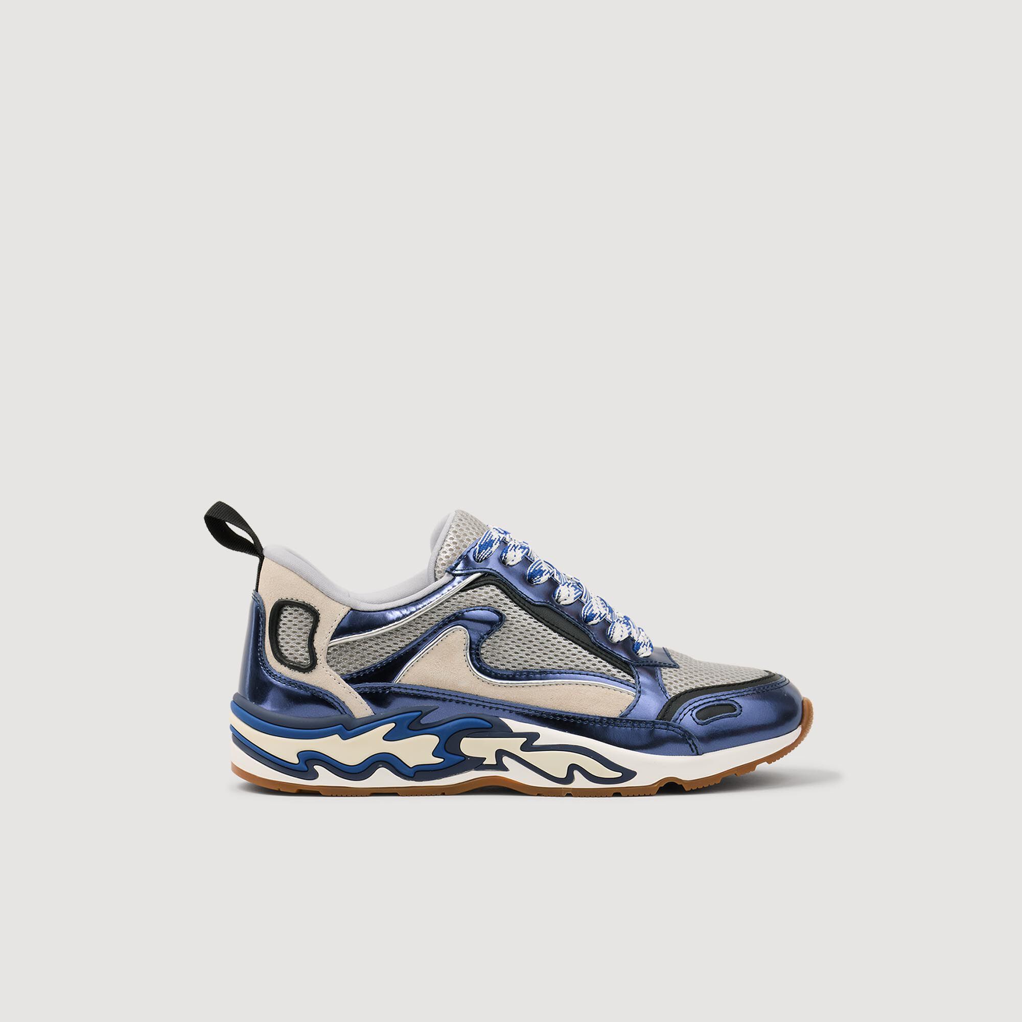 Sandro velvet sneakers sales