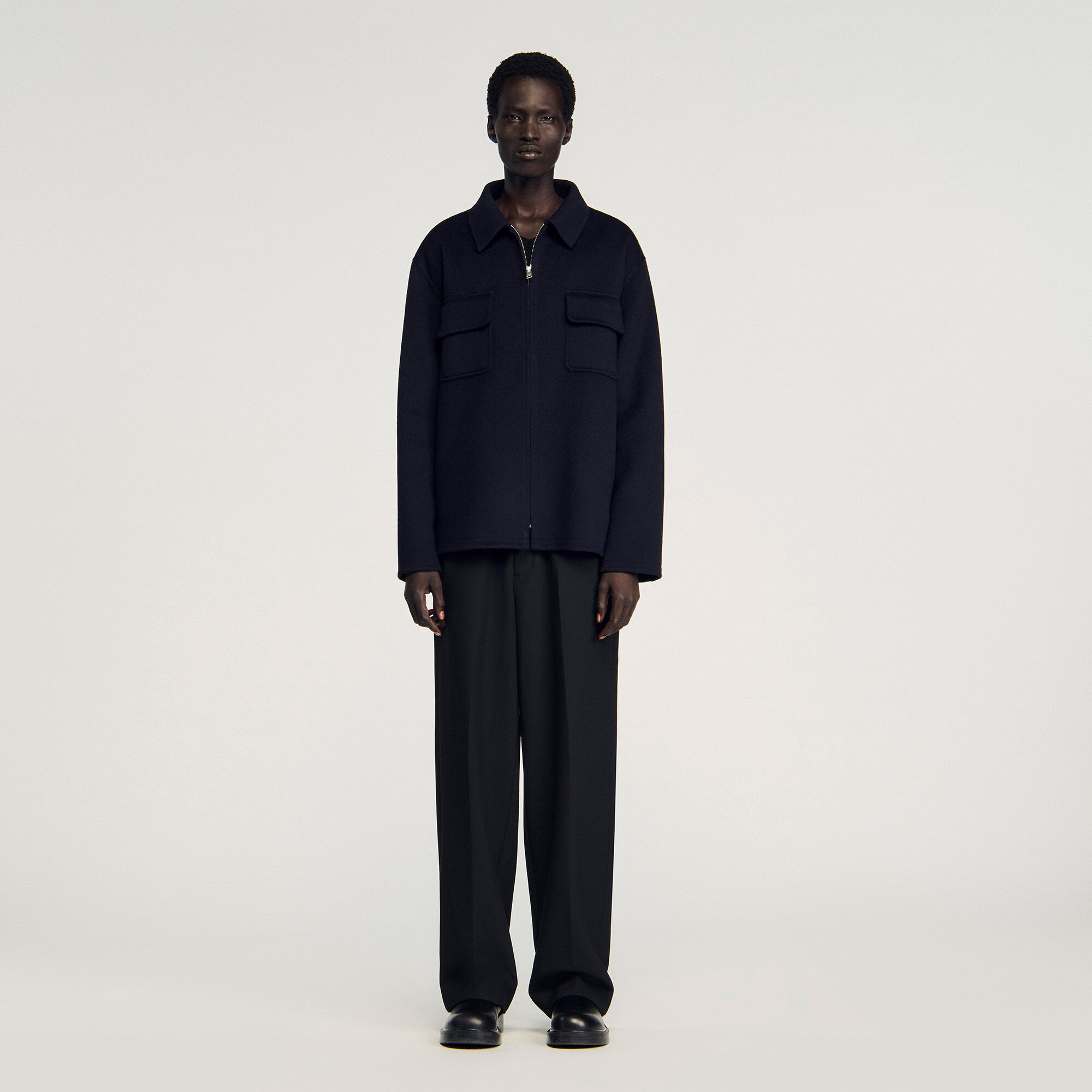 Zipped overshirt