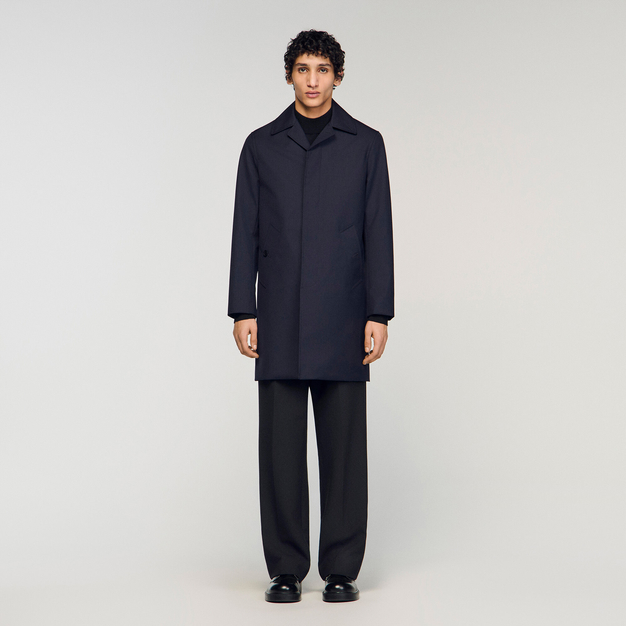 Waterproof technical fabric coat