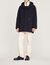 Fleece parka in technical fabric