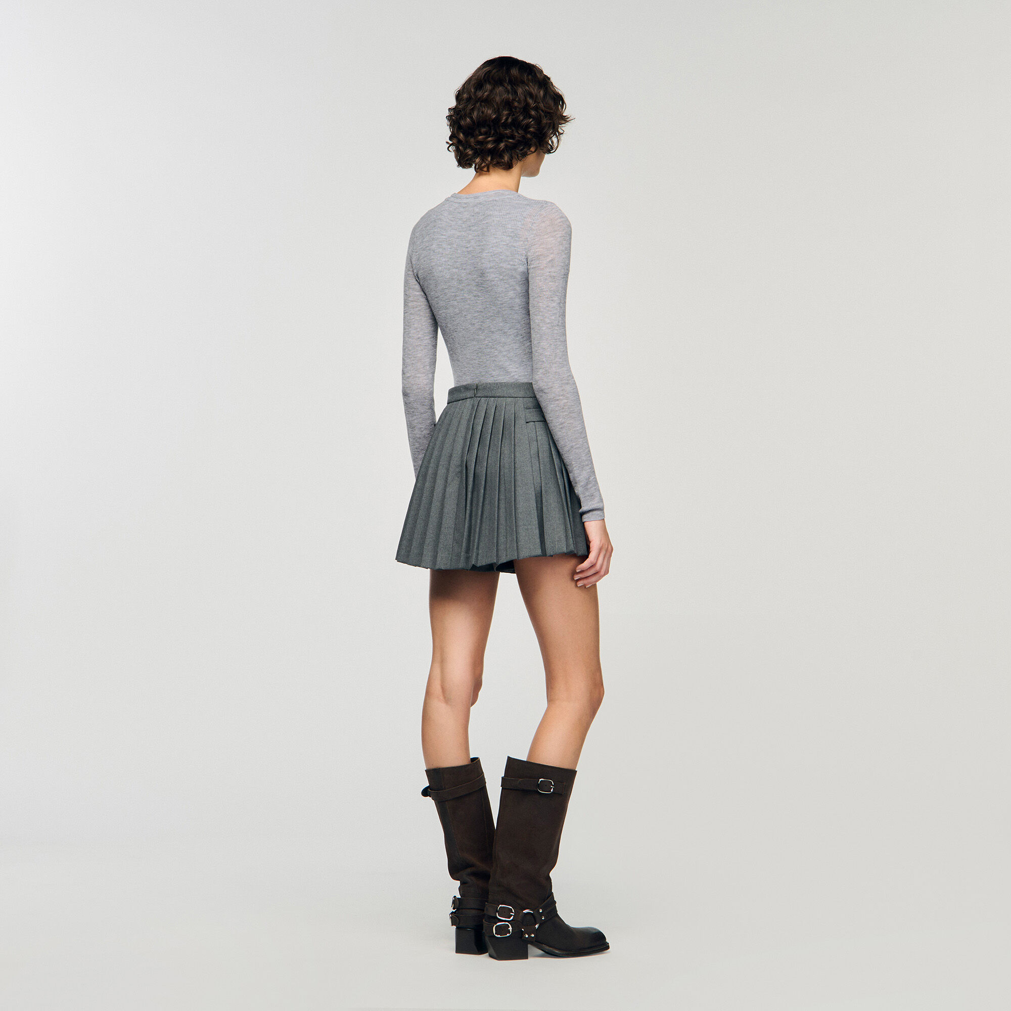 Pleated skort