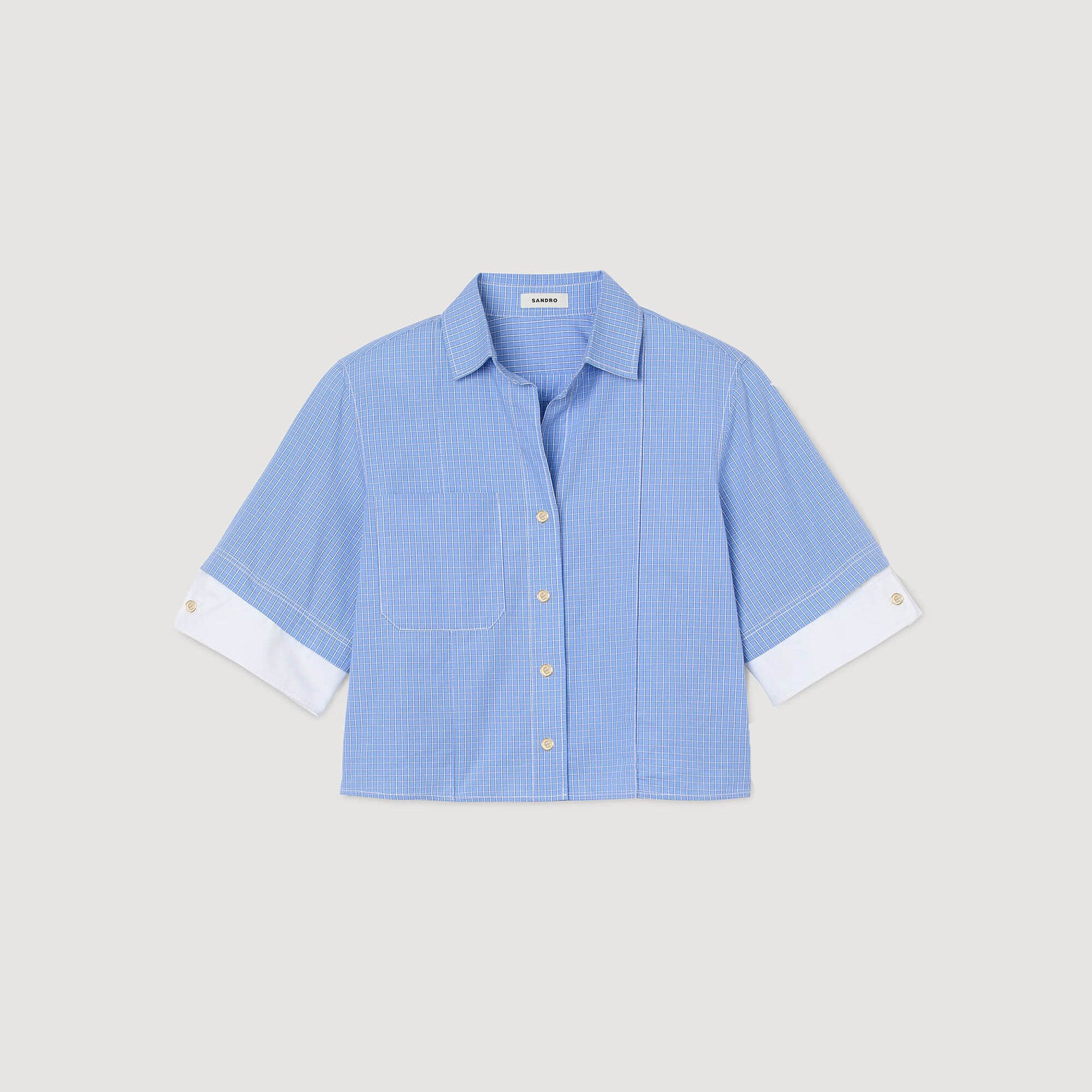 Oversized check shirt