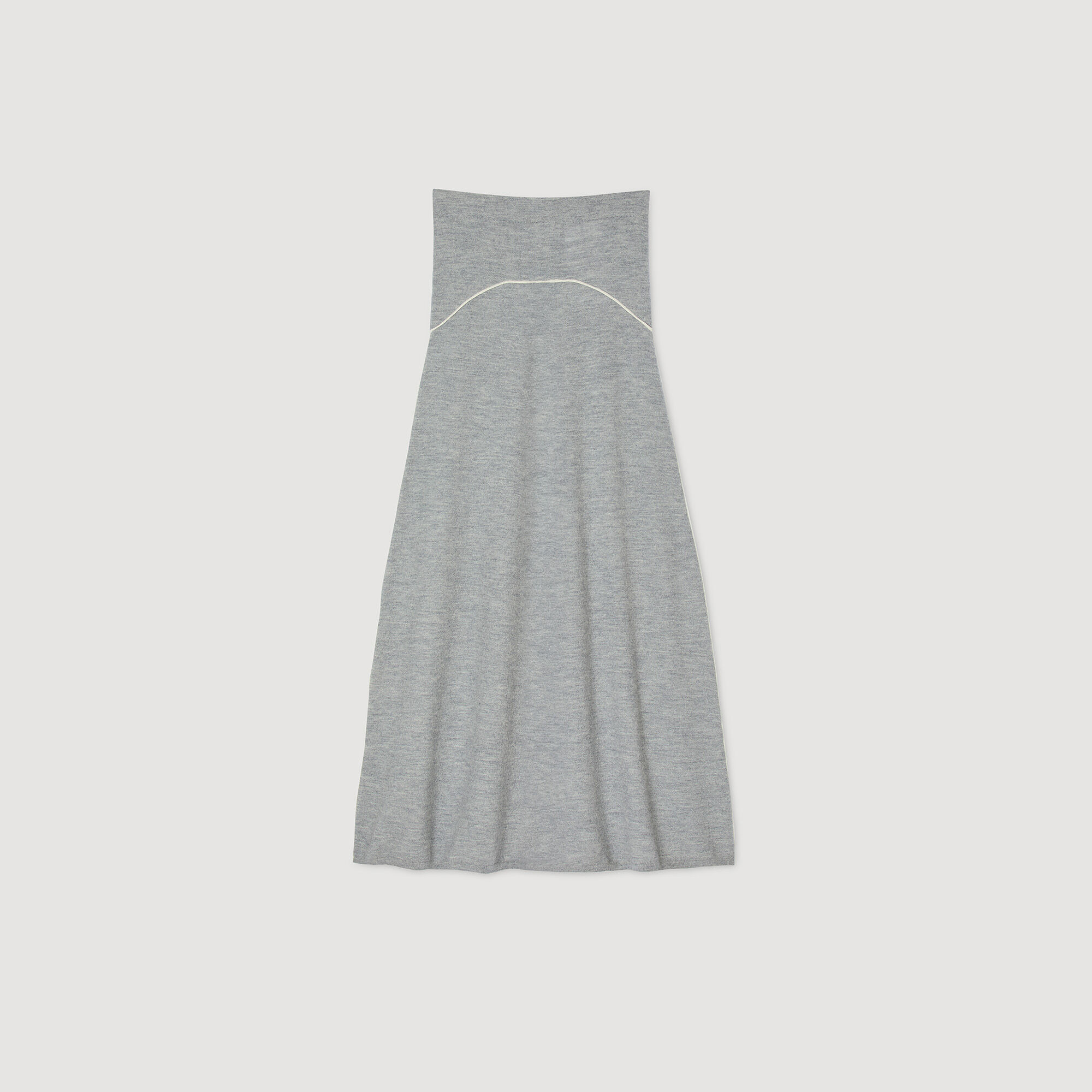 Long wool skirt
