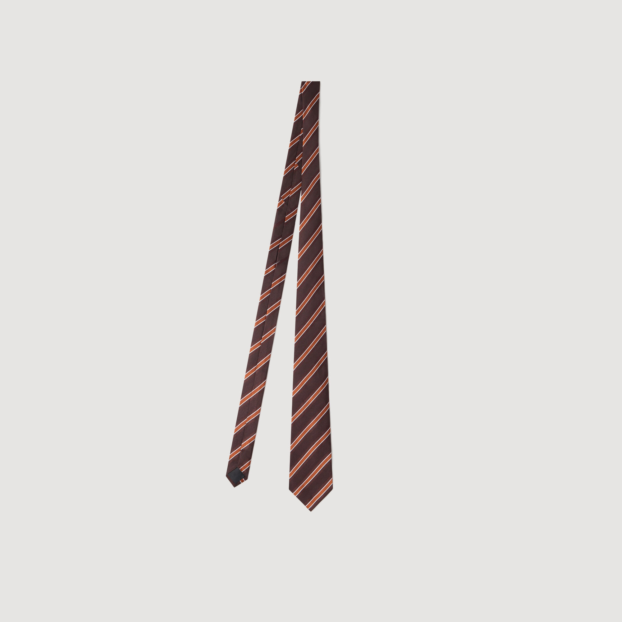 Striped silk tie