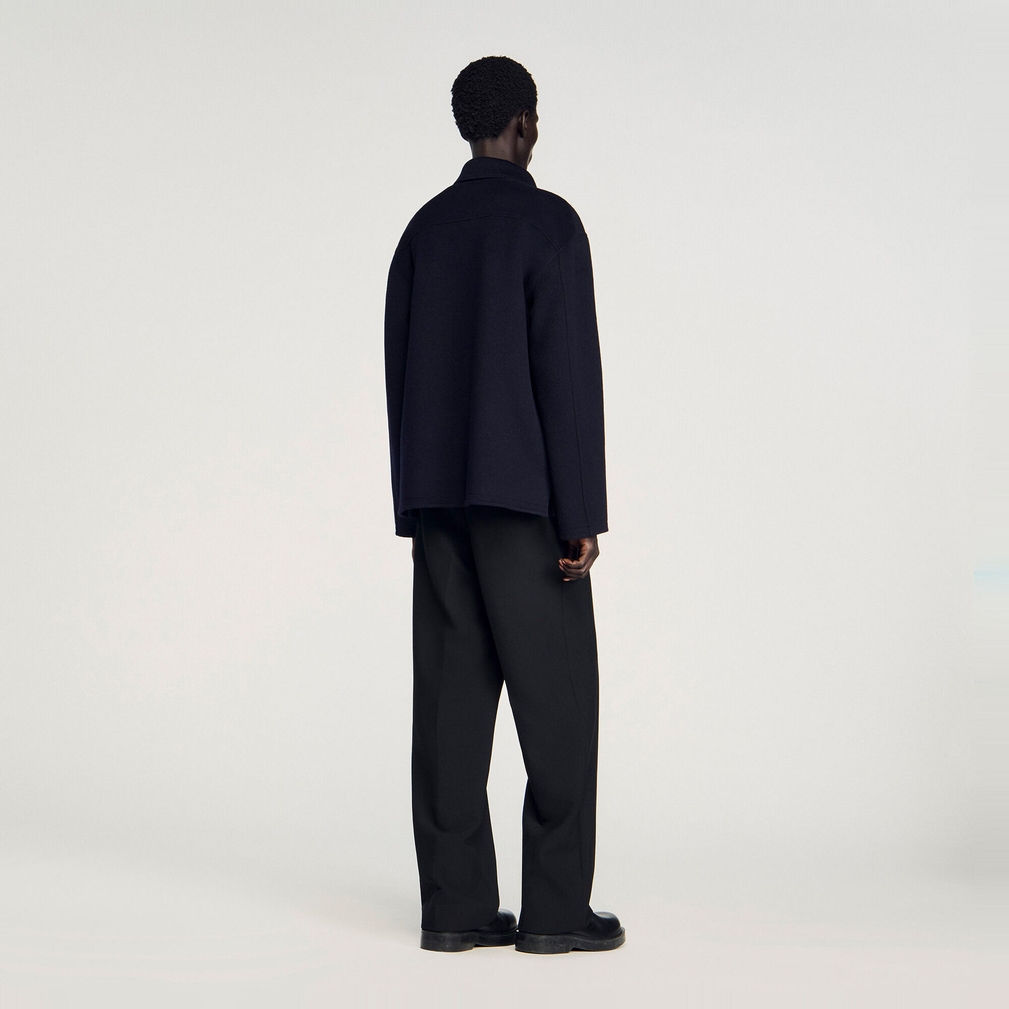 Zipped wool overshirt - Men | Sandro