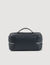 Toilet bag in grained fabric